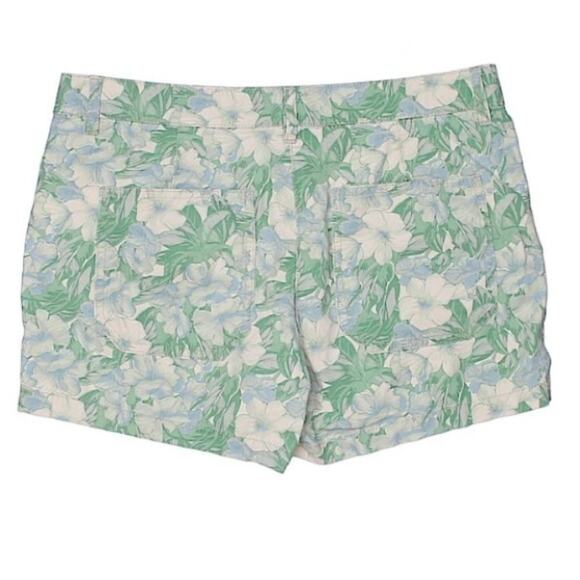 NWOT Gap Green Blue White Flower Shorts Size 2 Summer Spring Vacation Coastal - Picture 3 of 9